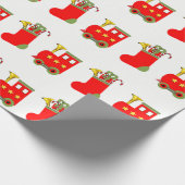 Papier Cadeau Train de Noël (Coin)