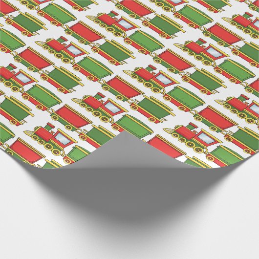 Papier Cadeau Train de Noël (Coin)