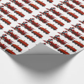 Papier Cadeau train de noël de l'express du pôle nord (Coin)