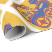 Papier Cadeau Train père Noël (Coin rond)