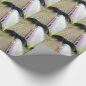 Papier Cadeau Train violet, Traces ferroviaires, Tunnel, Voyage (Coin)