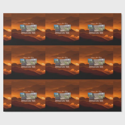 Papier Cadeau Traînée appalachienne d'ABH (Plat)