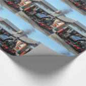 PAPIER CADEAU TRAINS À VAPEUR (Coin)