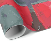 PAPIER CADEAU TRAINS À VAPEUR (Coin rond)