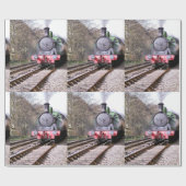 PAPIER CADEAU TRAINS À VAPEUR (Plat)