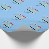 Papier Cadeau Trains Choo Choo (Coin)