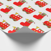 Papier Cadeau Trains de Noël (Coin)
