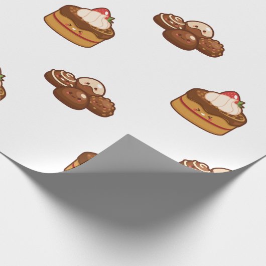 Papier Cadeau Traitements au chocolat (Coin)