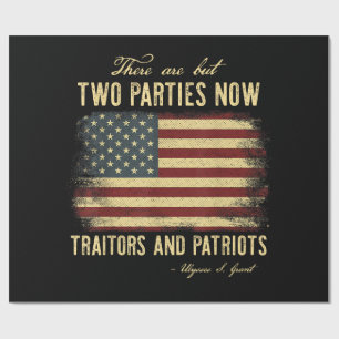 Papier Cadeau Traitres et Patriotes