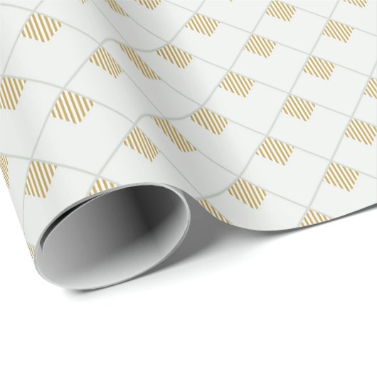 Papier Cadeau Traits de minimalisme géométrique (Coin rond)