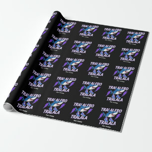 Papier Cadeau Tralalero Tralala Bootleg Funny Shark meme Graphis