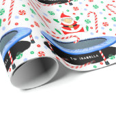 Papier Cadeau Trampoline Christmas Gift (Coin rond)