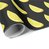 Papier Cadeau Tranche de citron (Coin rond)