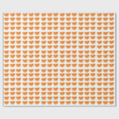 Papier Cadeau Tranche de fruit orange (Plat)