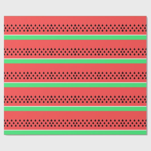 Papier Cadeau tranche de fruits de pastèque été (Plat)