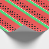 Papier Cadeau tranche de fruits de pastèque été (Coin)