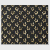 Papier Cadeau Tranche de la harpe de sirène d'or (Plat)