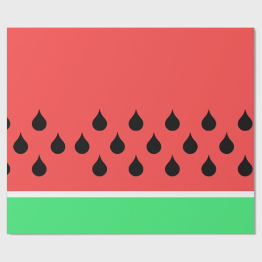 Papier Cadeau tranche de pastèque (Plat)