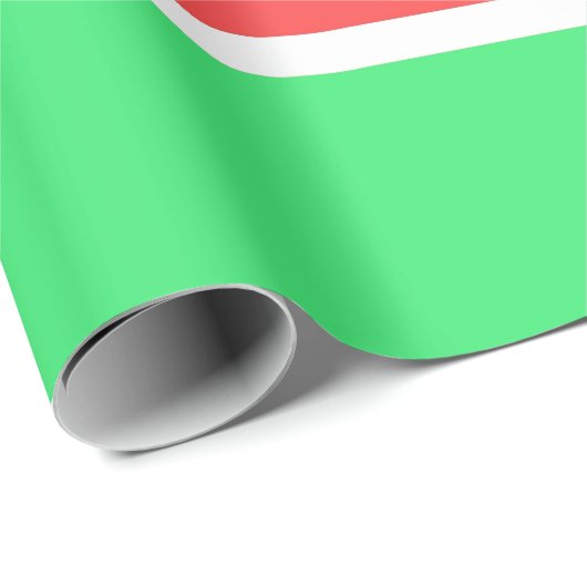 Papier Cadeau tranche de pastèque (Coin rond)