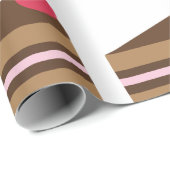 Papier Cadeau Tranchée De Gâteau (Coin rond)