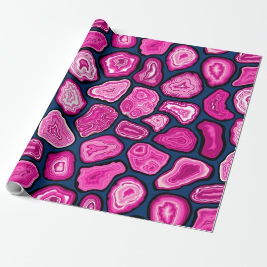 Papier Cadeau Tranches d'agneau rose (Déroulé)