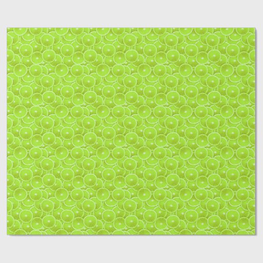 Papier Cadeau Tranches de chaux (Plat)