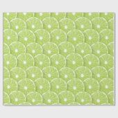 Papier Cadeau Tranches de chaux (Plat)