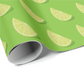 Papier Cadeau Tranches de chaux (Coin rond)