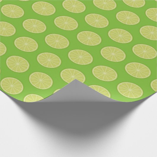 Papier Cadeau Tranches de chaux (Coin)