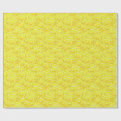 Papier Cadeau Tranches de citron (Plat)