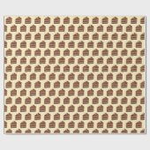 Papier Cadeau Tranches de gâteau au chocolat (Plat)