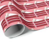 Papier Cadeau Tranches de gâteau de velours rouge Boulangerie du (Coin rond)