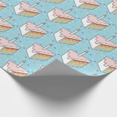 Papier Cadeau Tranches de gâteau en arc-en-ciel (Coin)