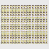 Papier Cadeau Tranches de gâteau jaune Dessert de cuisson (Plat)