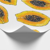 Papier Cadeau Tranches de Papaya (Coin)