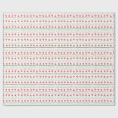 Papier Cadeau Tranches de pastèque : Aquarelle rayée sans fil (Plat)