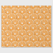 Papier Cadeau Tranches orange (Plat)