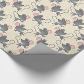 Papier Cadeau Tranquille comme souris mignonne Motif animal (Coin)