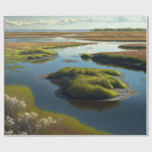 Papier Cadeau Tranquillité Côtière (Plat)