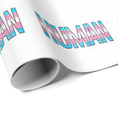 Papier Cadeau Trans Humain (Coin rond)
