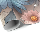 Papier Cadeau Transformez votre espace avec l'élégante flore de (Coin rond)