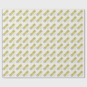 Papier Cadeau Transparent Bold Bonne Année et Joyeuses Fêtes (Plat)