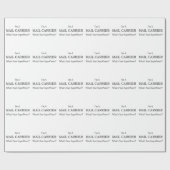 PAPIER CADEAU TRANSPORTEUR DE COURRIER (Plat)