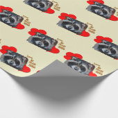 Papier Cadeau Trash Panda Racoon Cute Scavenger Voleur (Coin)