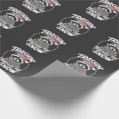 Papier Cadeau Trashing Through the Snow Funny Raccoon Christmas (Coin)