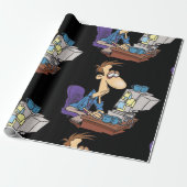 Papier Cadeau Travailleur de bureau en surmenage Funny Employé f (Déroulé)