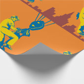 Papier Cadeau Travailleur de construction hébergé