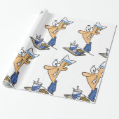 Papier Cadeau Travailleur de restauration rapide (Déroulé)