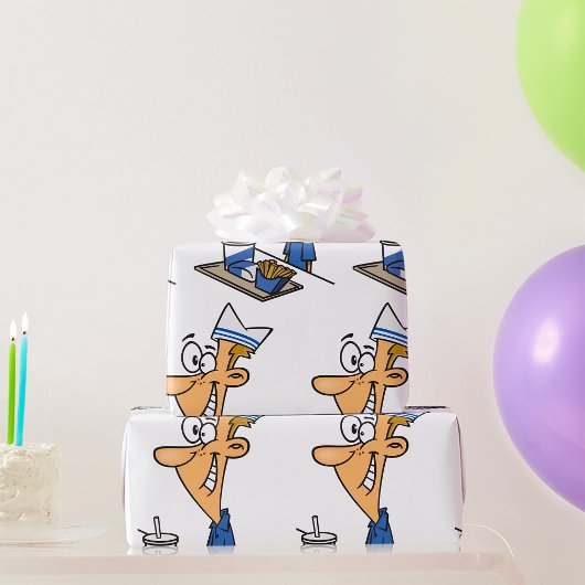 Papier Cadeau Travailleur de restauration rapide