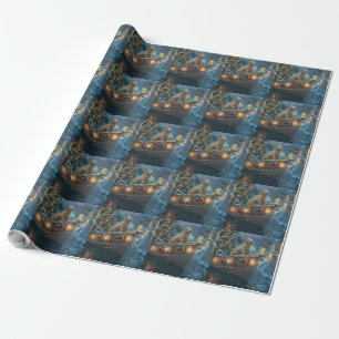 Papier Cadeau Traversée festive de Noël au Labrador